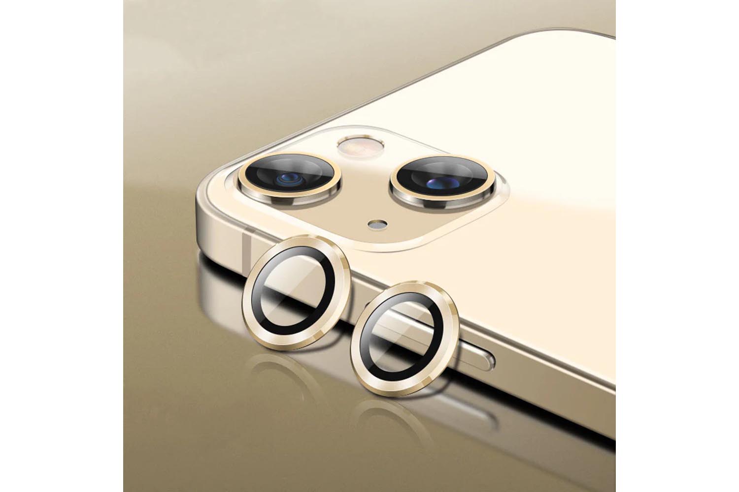 Защитные линзы для камеры Apple iPhone 14, 14 Plus (золото)