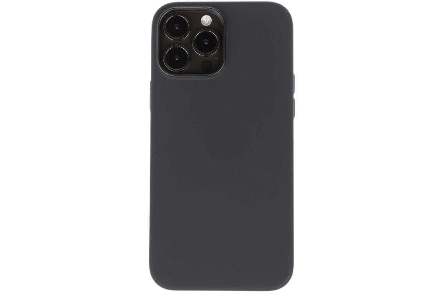 Чехол силиконовый для Apple iPhone 14 Pro Silicone Case с MagSafe (черный)