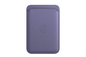 Кожаный Карт Холдер для Apple iPhone c Magsafe Leather Wallet (лаванда)
