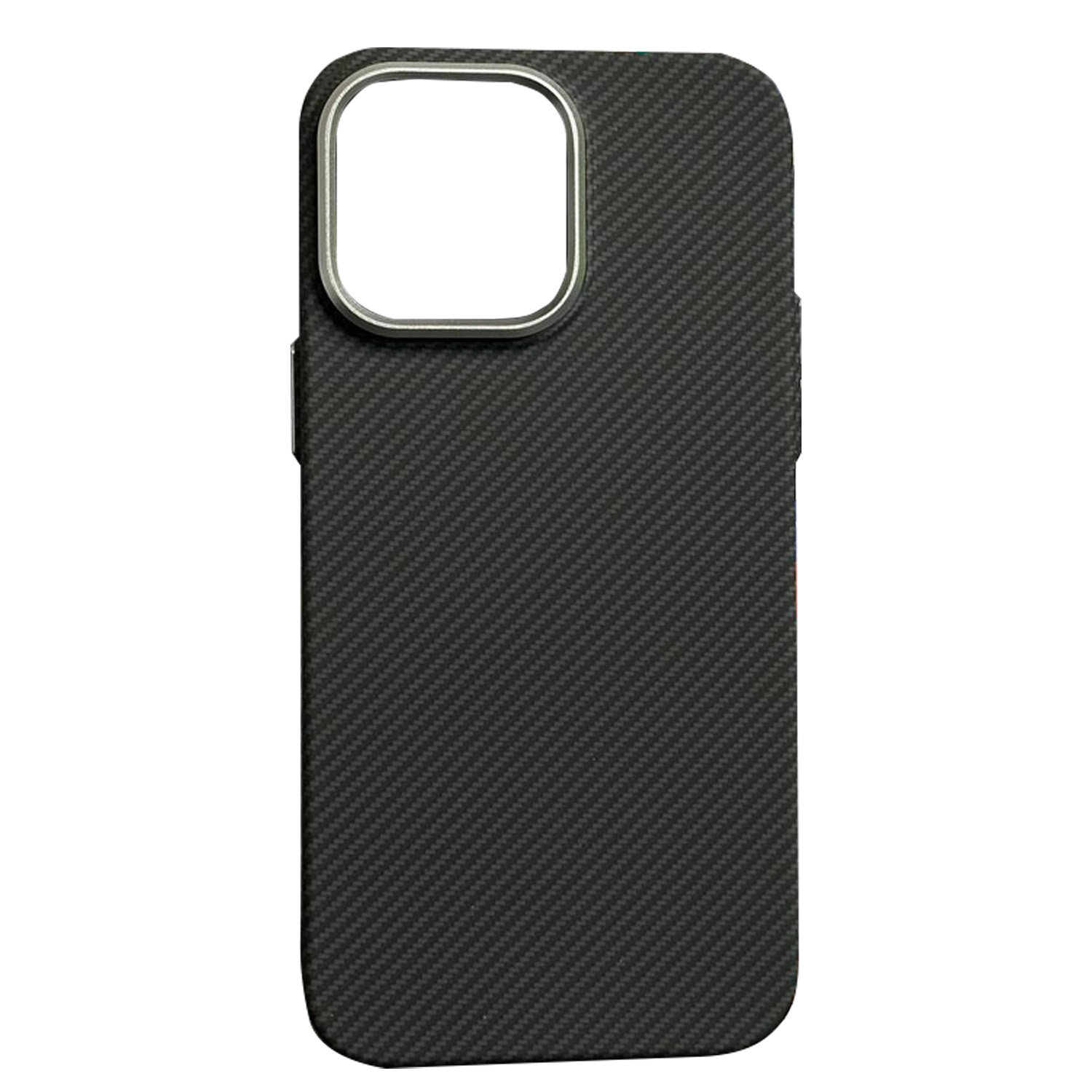 Чехол пластиковый карбон LUXO Life с MagSafe Apple iPhone 14 Pro (черный)