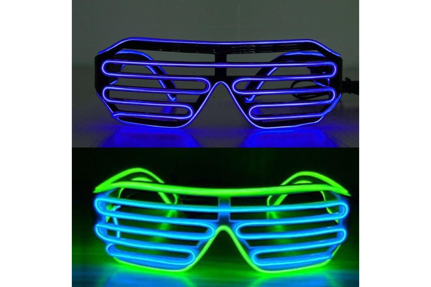 Светодиодные очки с блоком питания (цвет в ассортименте)