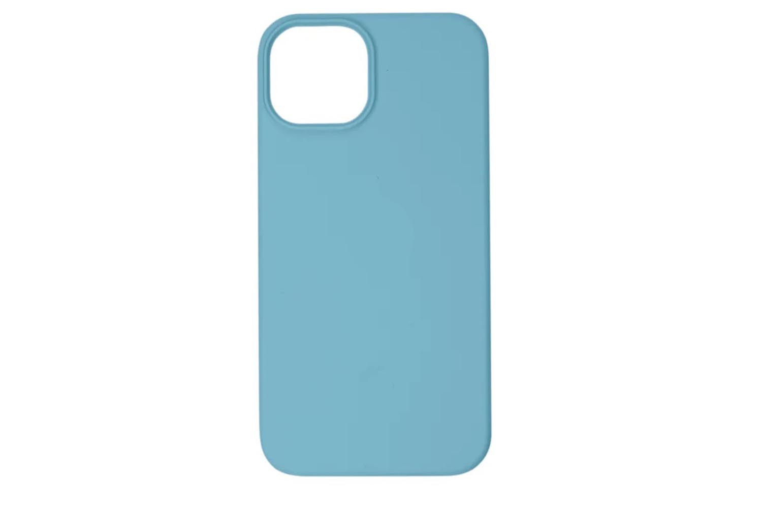 Чехол силиконовый для Apple iPhone 14, iPhone 13 (голубой)