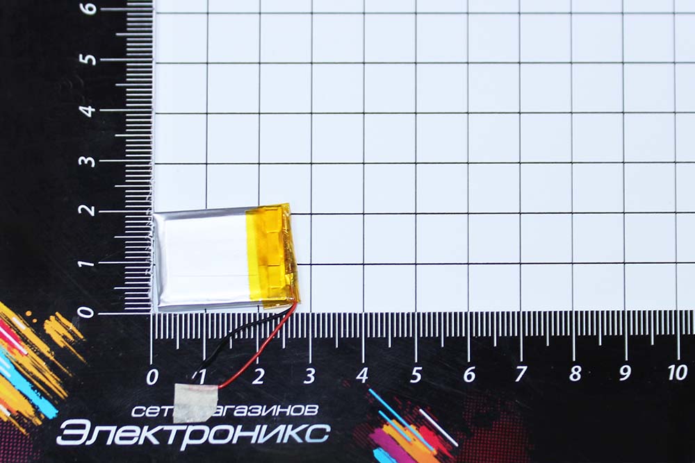 Литий-полимерный аккумулятор UK302025P (25X21X3mm) 3.7V 250-300mAh