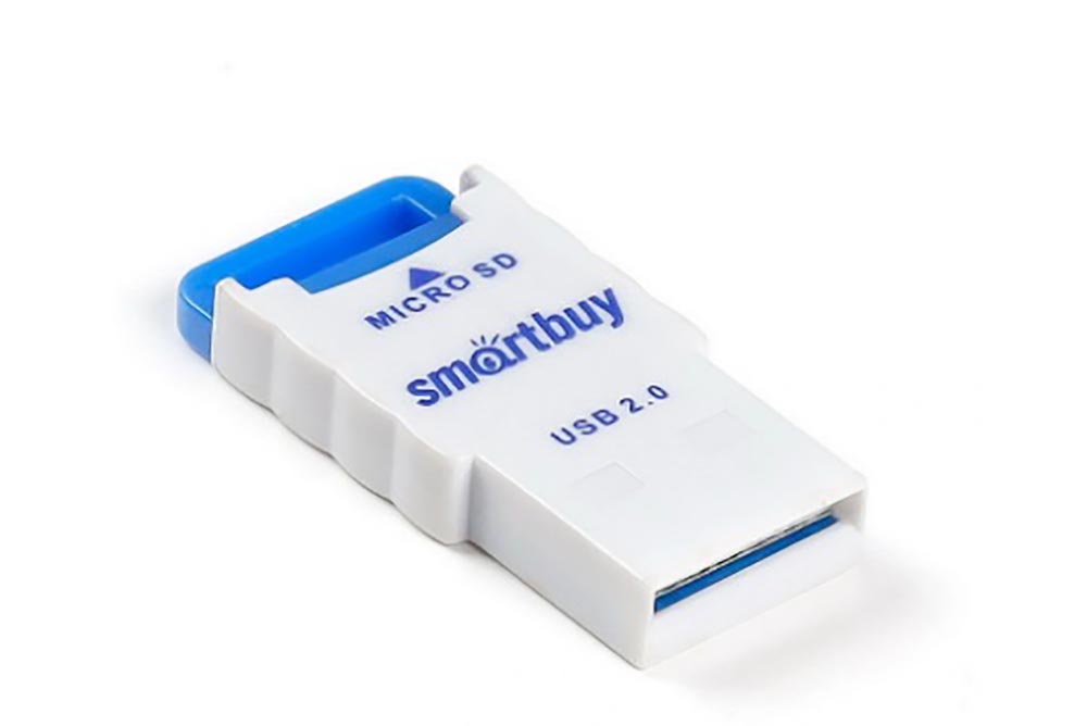 Картридер Smartbuy MicroSD (SBR-707-B) (голубой)
