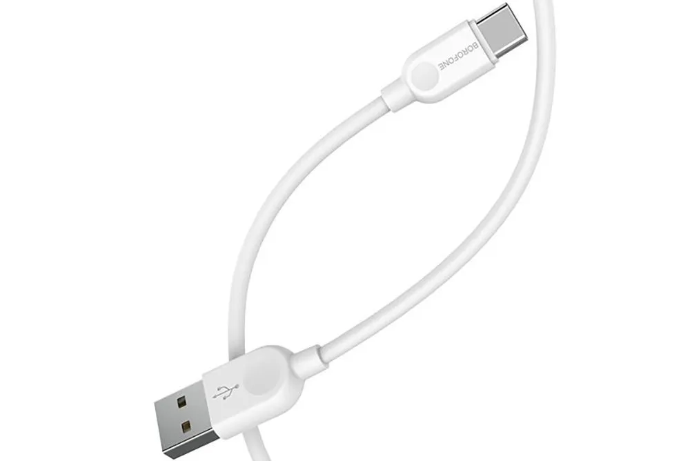 Кабель USB - MicroUSB BOROFONE BX14 LinkJet, 1м (белый)