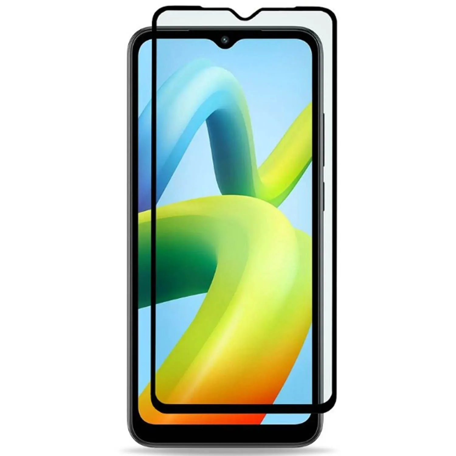 Противоударное стекло Super-A Xiaomi Redmi A2, Xiaomi Redmi A2 Plus  (черный)