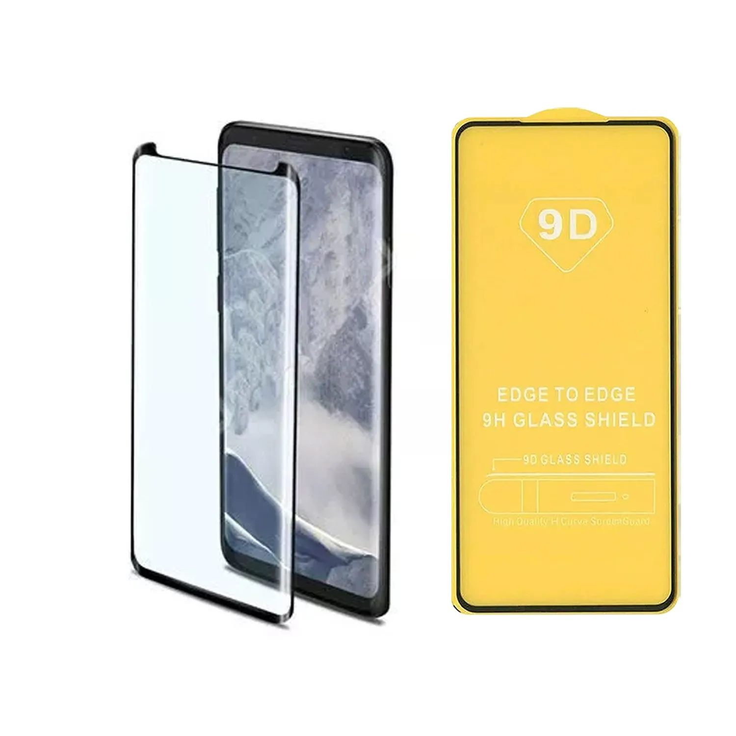Противоударное стекло LEIWEI для дисплея Samsung Galaxy S9 Plus 2018 SM-G965F 9D тех.уп.золото