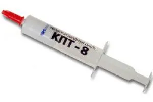 Термопаста КПТ-8 кремнийорганическая на основе оксида цинка 8 г шприц