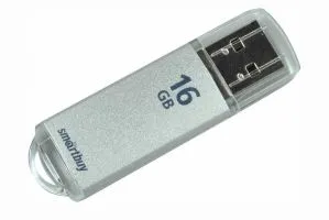 Флеш-накопитель USB 16GB SmartBuy V-cut (серебро)