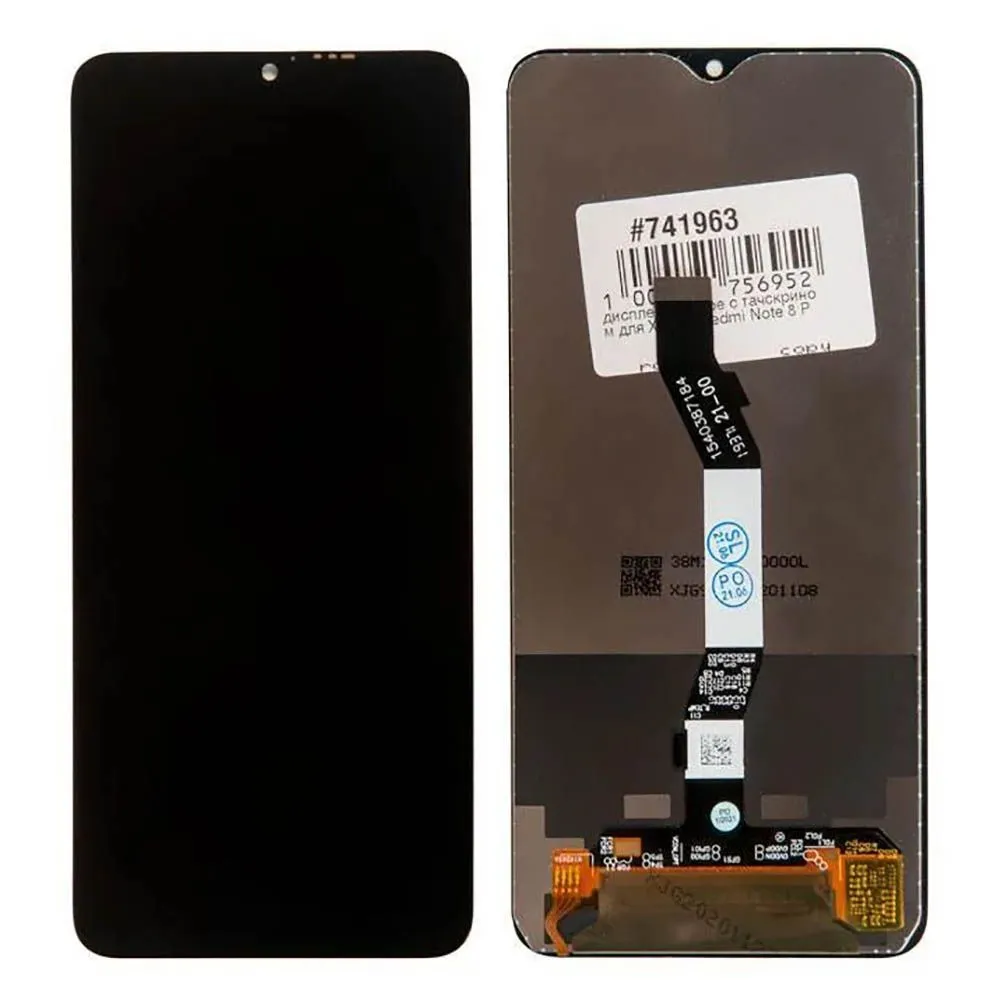Дисплей Xiaomi Redmi Note 8 Pro Оригинал 100% (черный)