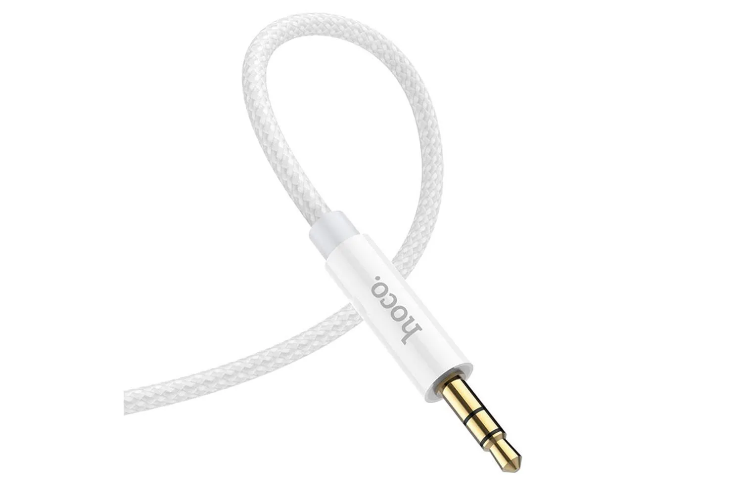 AUX Кабель 3.5mm HOCO UPA19 audio cable, 1 метр (серый)