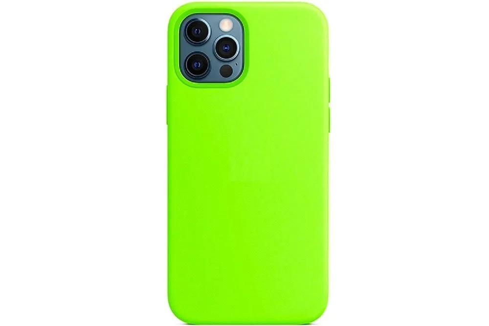 Чехол силиконовый для Apple iPhone 13 Pro (ярко - зеленый)