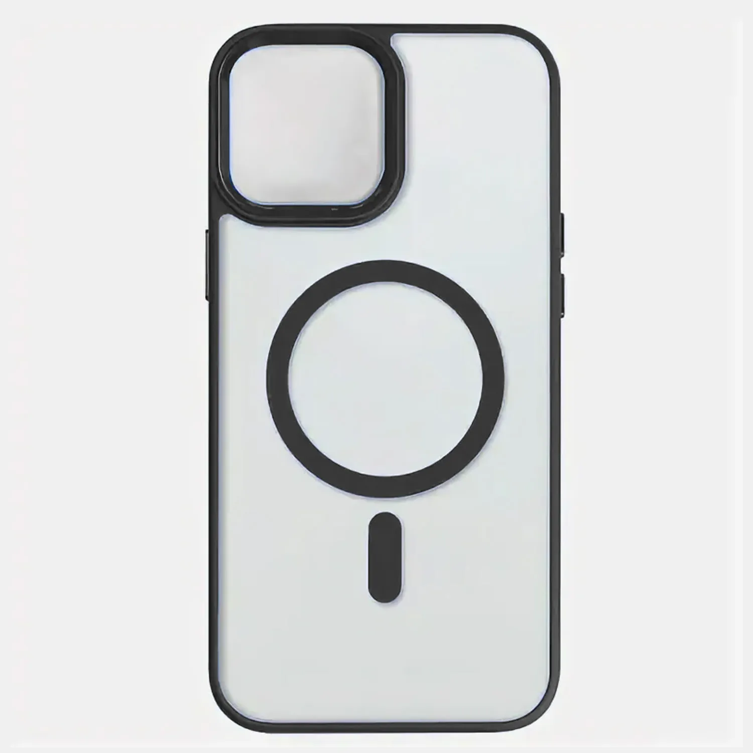 Чехол прозрачный для Apple iPhone 15 Pro с MagSafe (черный)