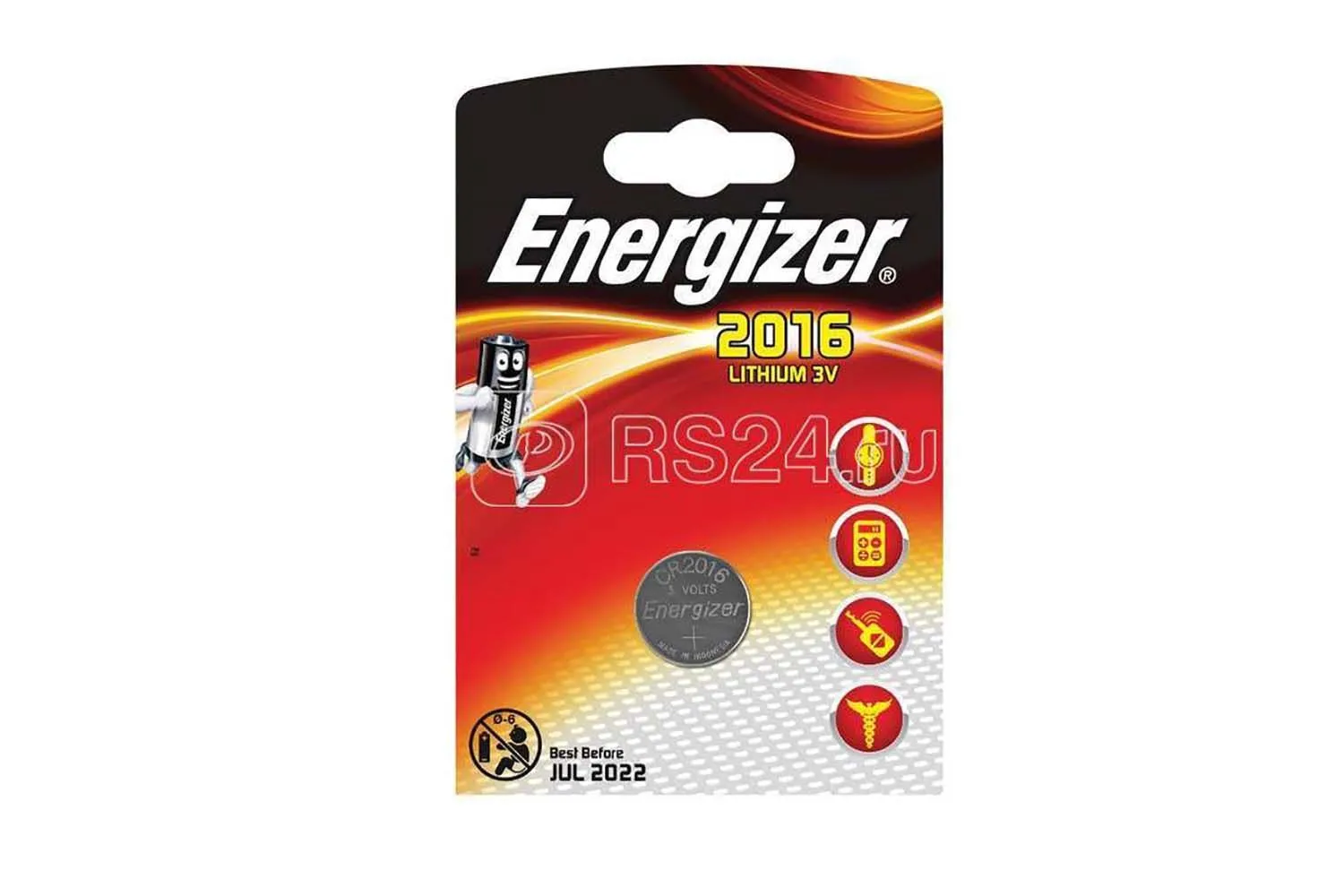 Элемент питания Energizer Lithium CR2016 (цена за один элемент)