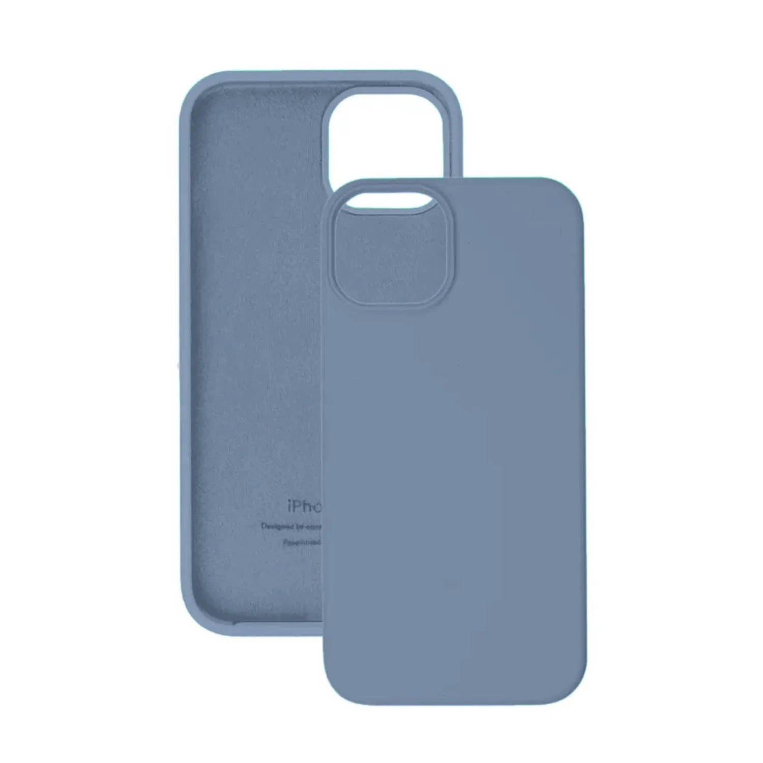Чехол силиконовый для Apple iPhone 15 Pro Max (синий)