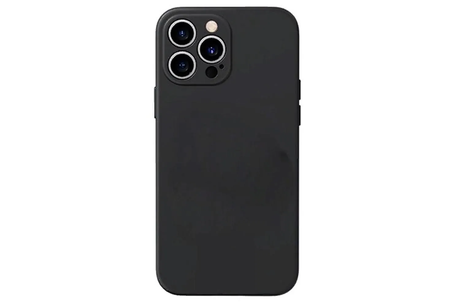 Чехол силиконовый с защитой камеры для Apple iPhone 14 Pro Max (графит)