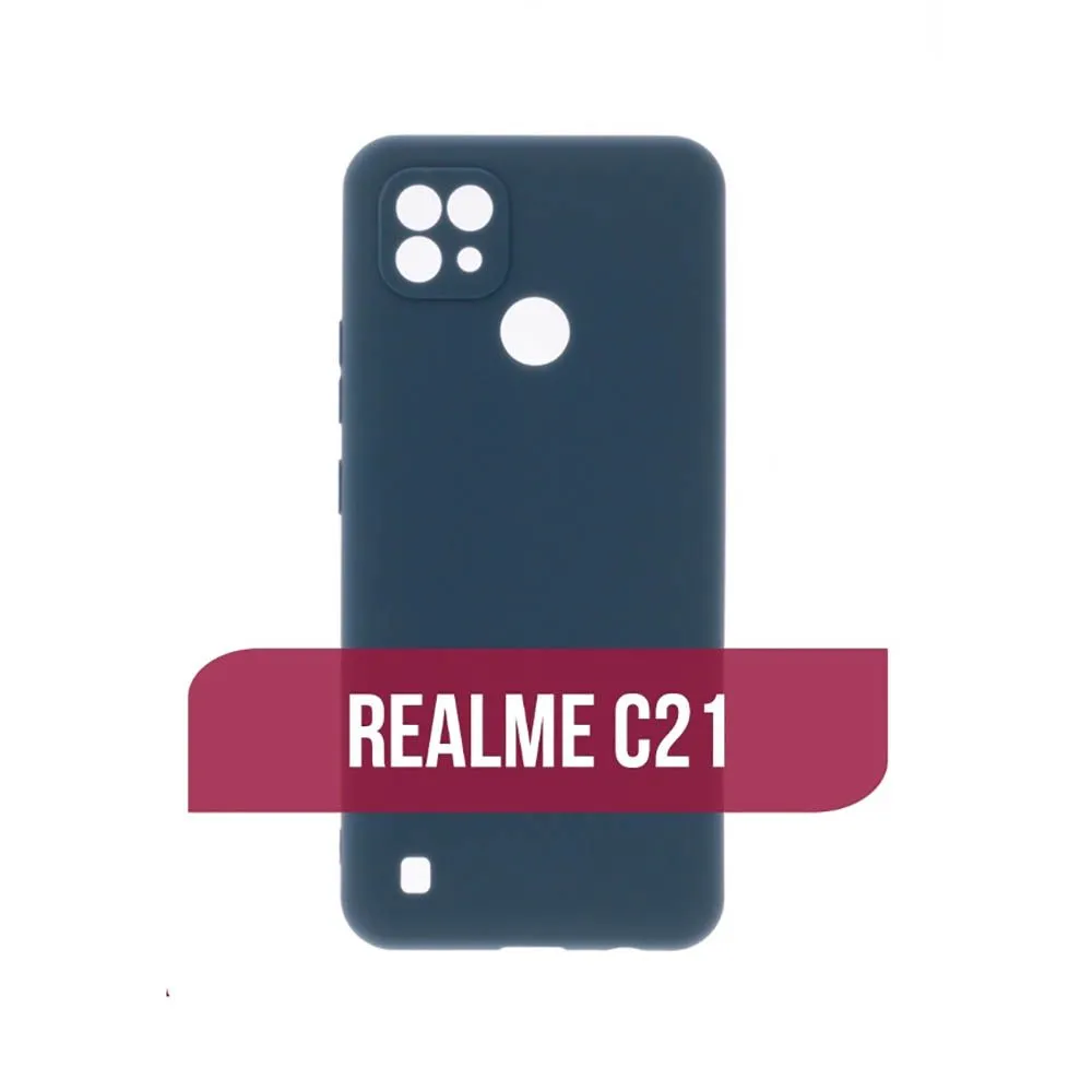 Силиконовый чехол FASHION CASE Realme C21 (темно-синий)