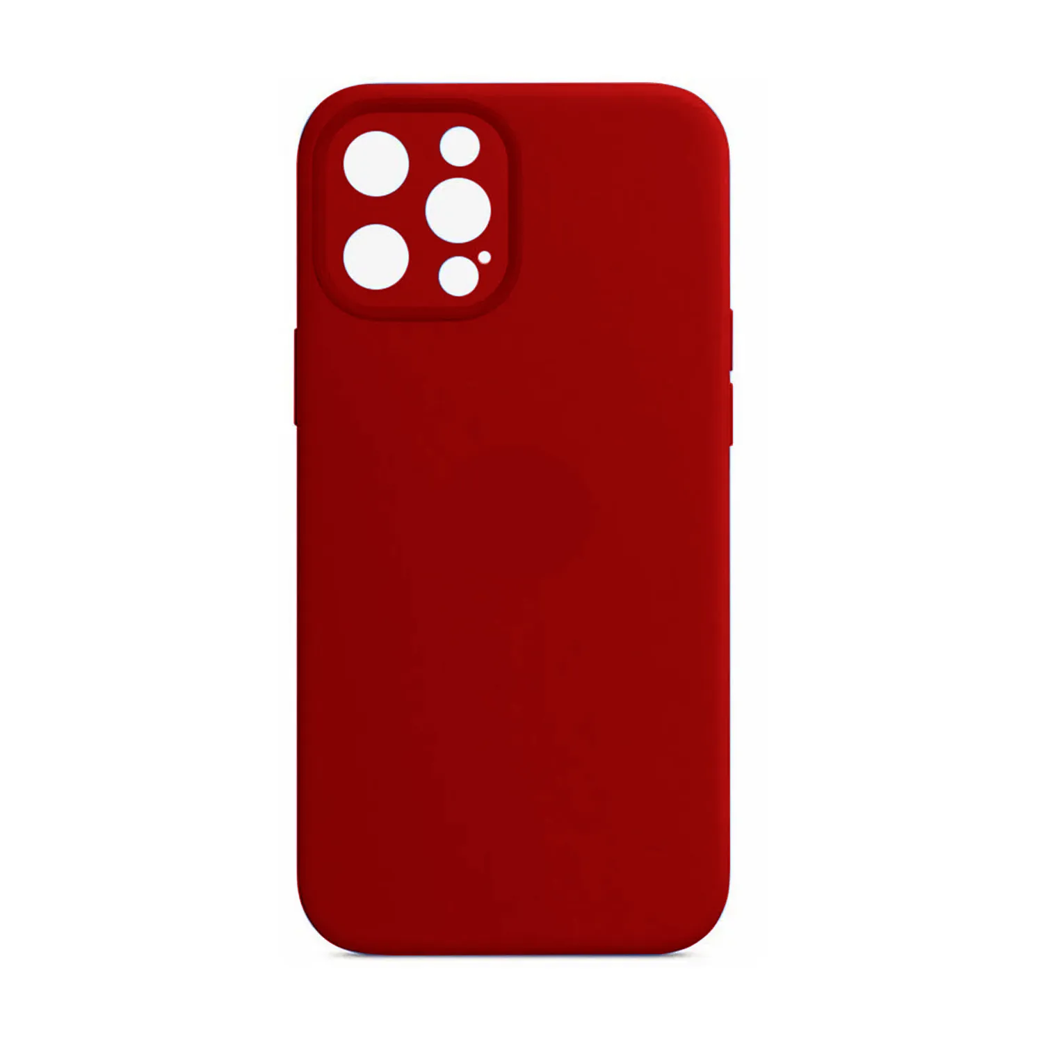 Чехол силиконовый с защитой камеры для Apple iPhone 15 Pro Max (красный)