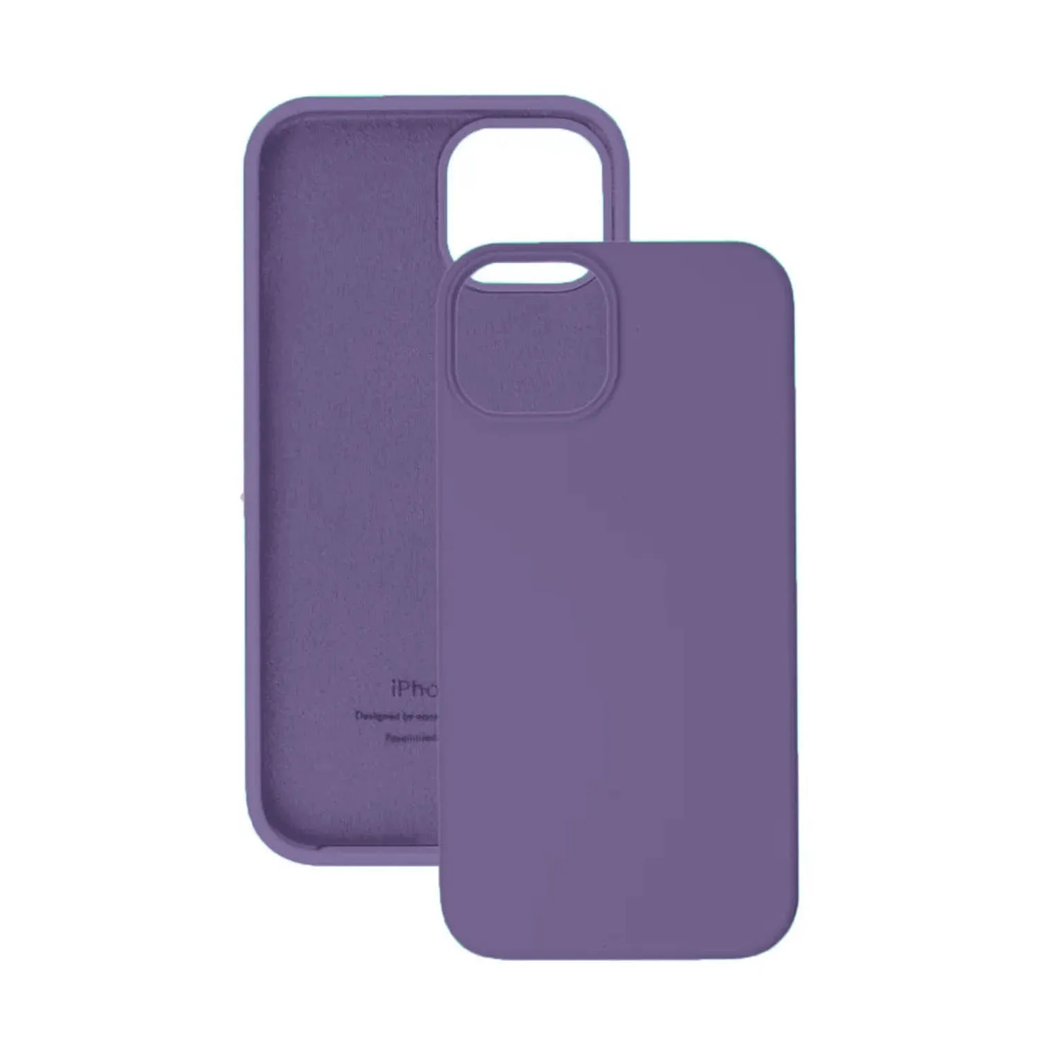 Чехол силиконовый для Apple iPhone 15 Pro Max (фиолетовый)