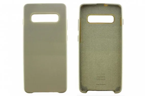 Чехол силиконовый для Samsung Galaxy S10 Plus SM-G975F (серый)