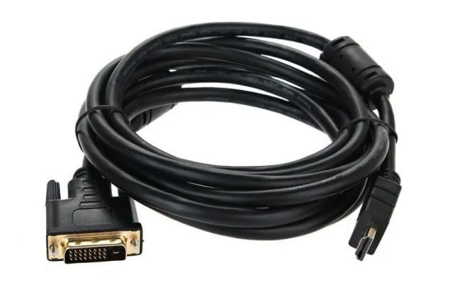 Кабель TELECOM HDMI to DVI-D Dual Link (19M -25M), 2 фильтра, 3 м.