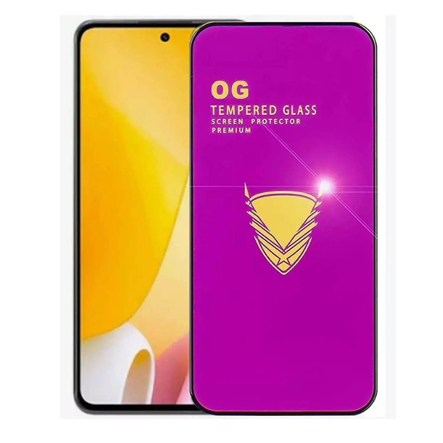 Противоударное стекло OG Tempered Glass Xiaomi 12 Lite (черный)