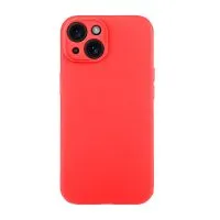 Чехол силиконовый с защитой камеры для Apple iPhone 15 (красный)