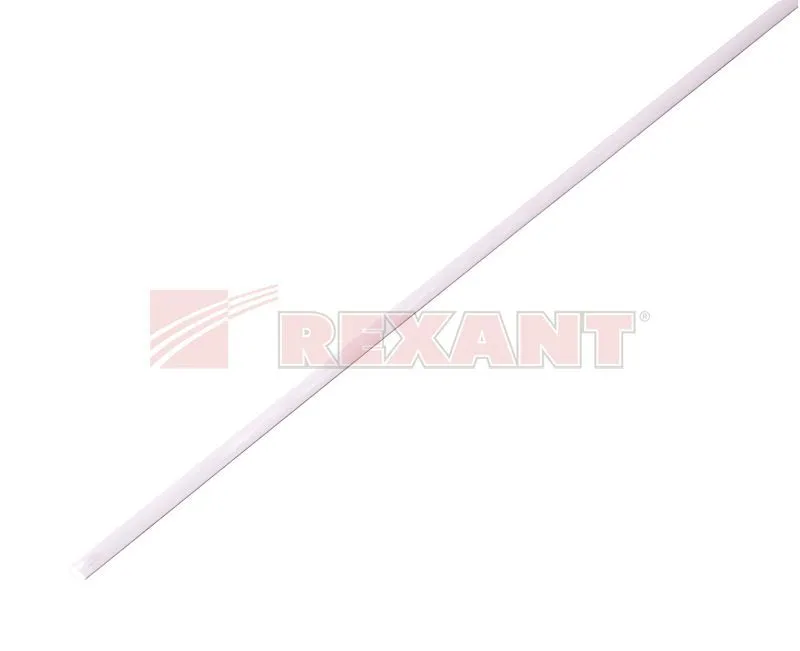 Термоусадочная трубка Rexant 1,0/0,5 мм 1м (белый) 20-1001