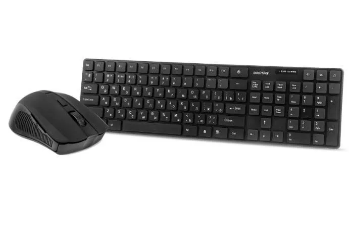 Набор беспроводной клавиатуры и мышь Smartbuy ONE 229352AG (черный)