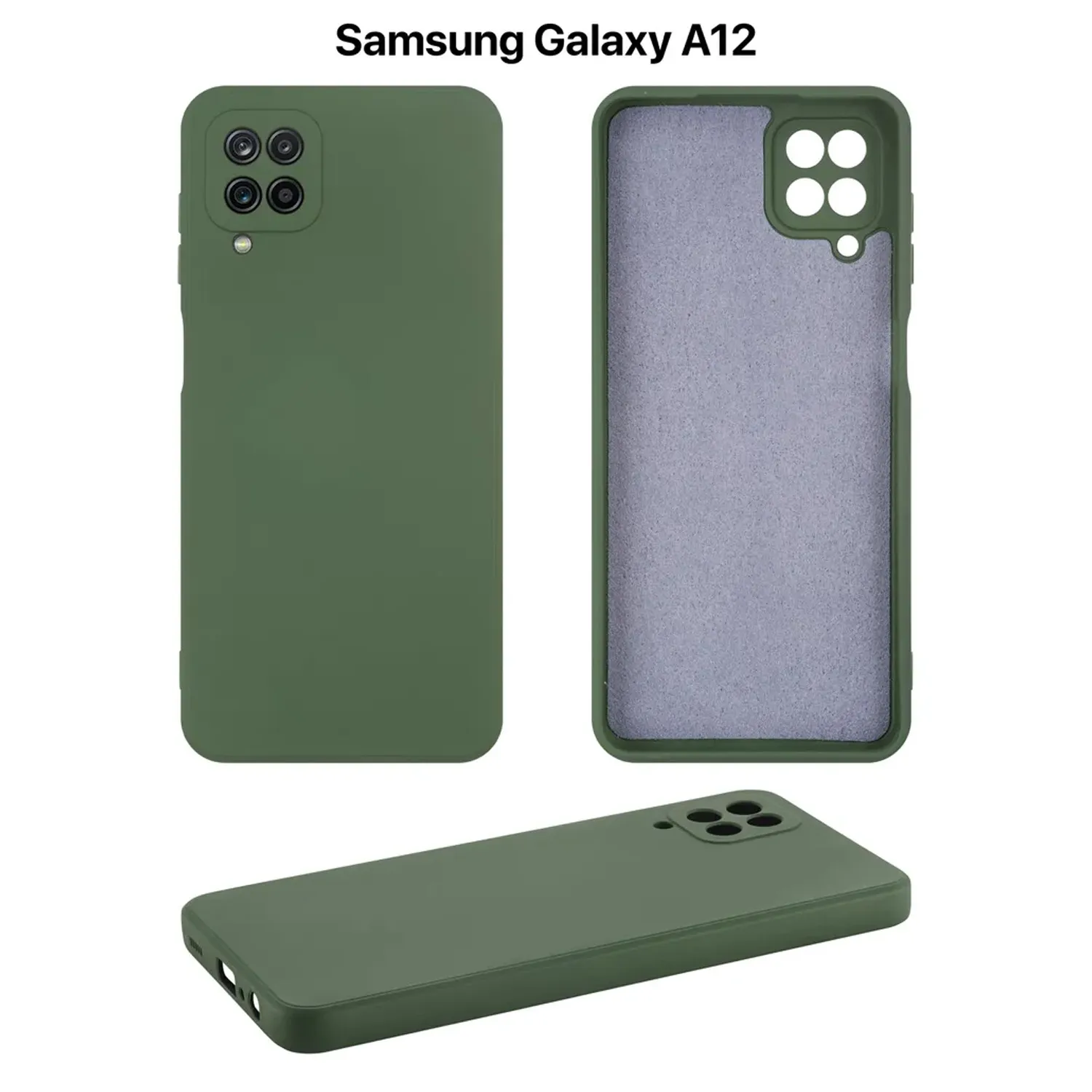 Cиликоновый чехол FASHION CASE Samsung Galaxy A12 (фисташковый)