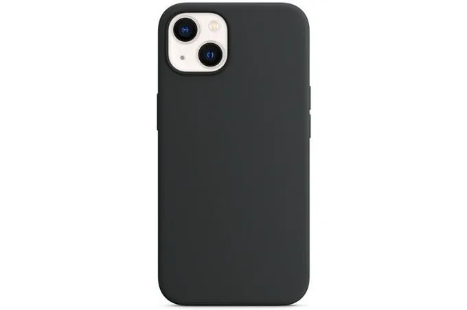 Чехол силиконовый для Apple iPhone 13, iPhone 14 (черный)
