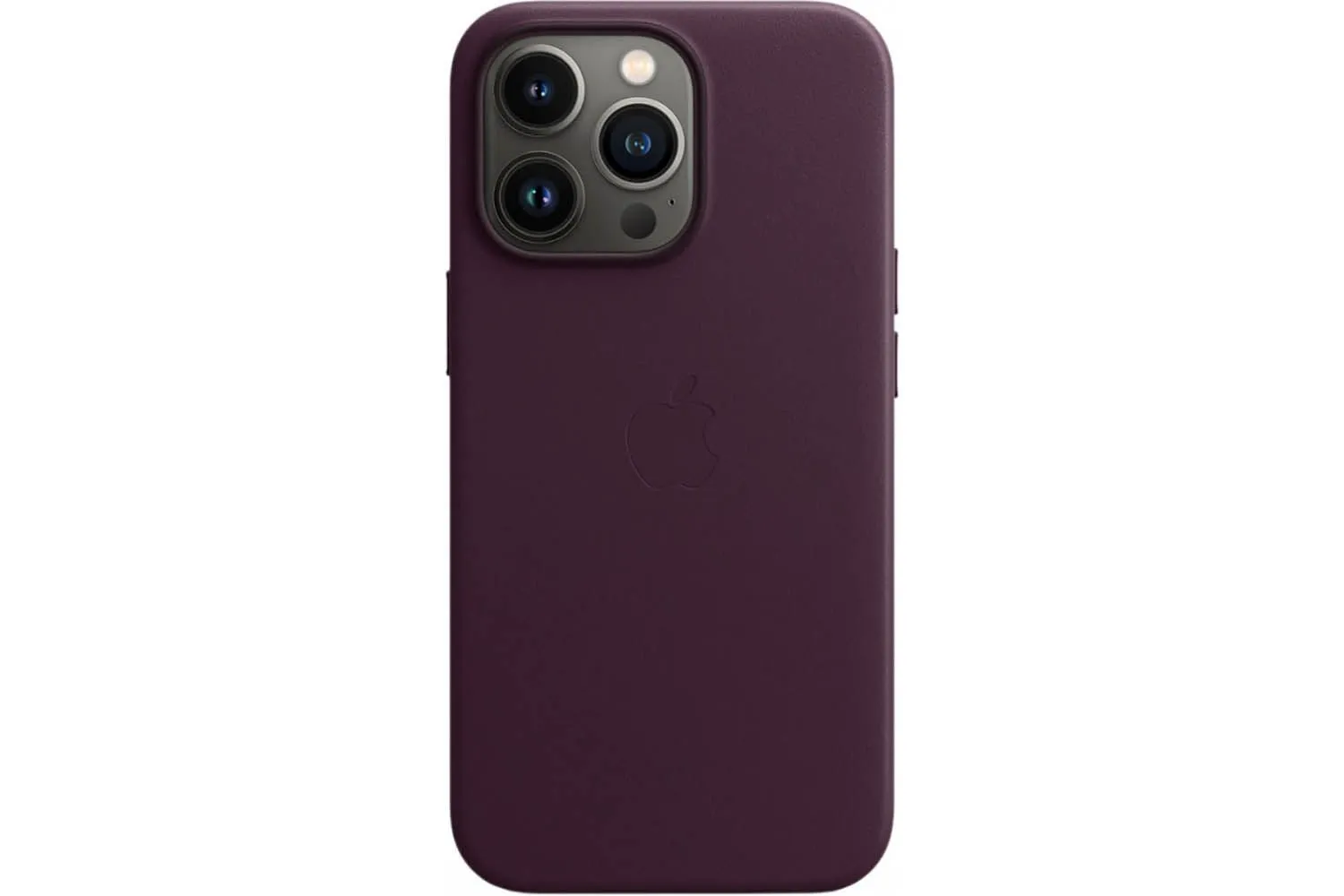 Кожаный чехол для Apple iPhone 13 Pro с MagSafe (фиолетовый)