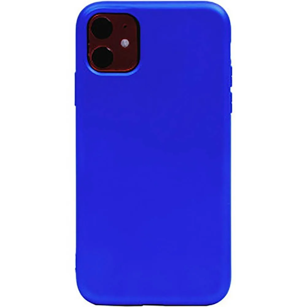 Чехол силиконовый для Apple iPhone 11 (ярко - синий)