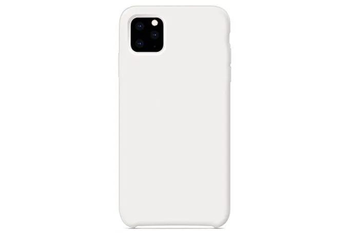 Чехол силиконовый для Apple iPhone 11 Pro Max (светло - серый)