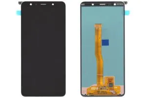 Дисплей Samsung Galaxy A7 2018 SM-A750F (черный) Оригинал GH96-12078A, цена с установкой в АСЦ
