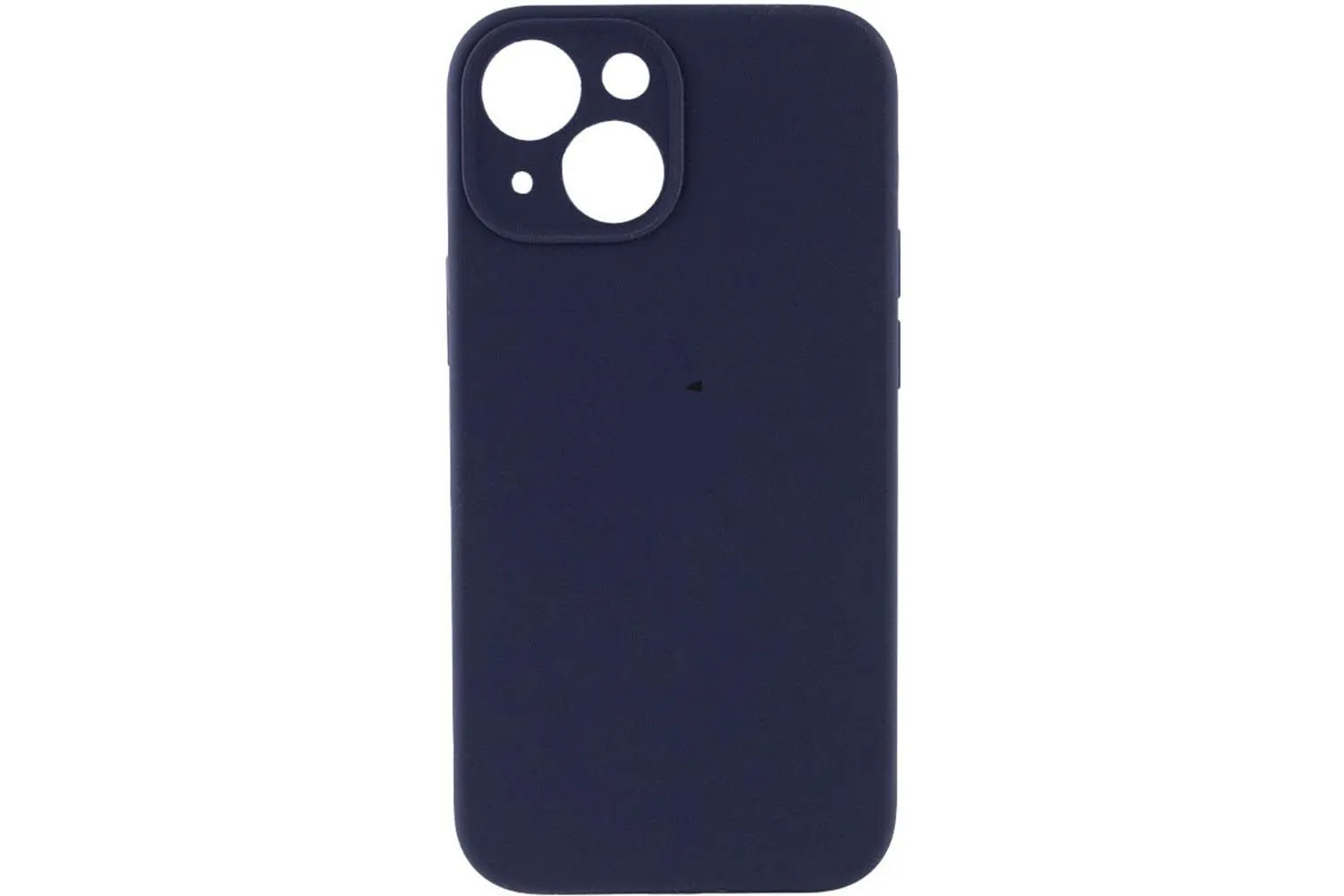 Чехол силиконовый с защитой камеры для Apple iPhone 13, iPhone 14 (темно - синий)