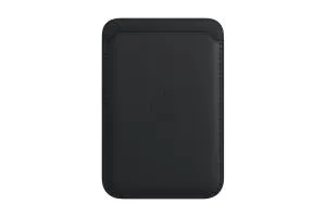 Кожаный Карт Холдер для Apple iPhone c Magsafe Leather Wallet (черный)