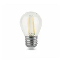 Лампа светодиодная GAUSS Filament Globe dimmable E27 5W 4100K 1/10/50