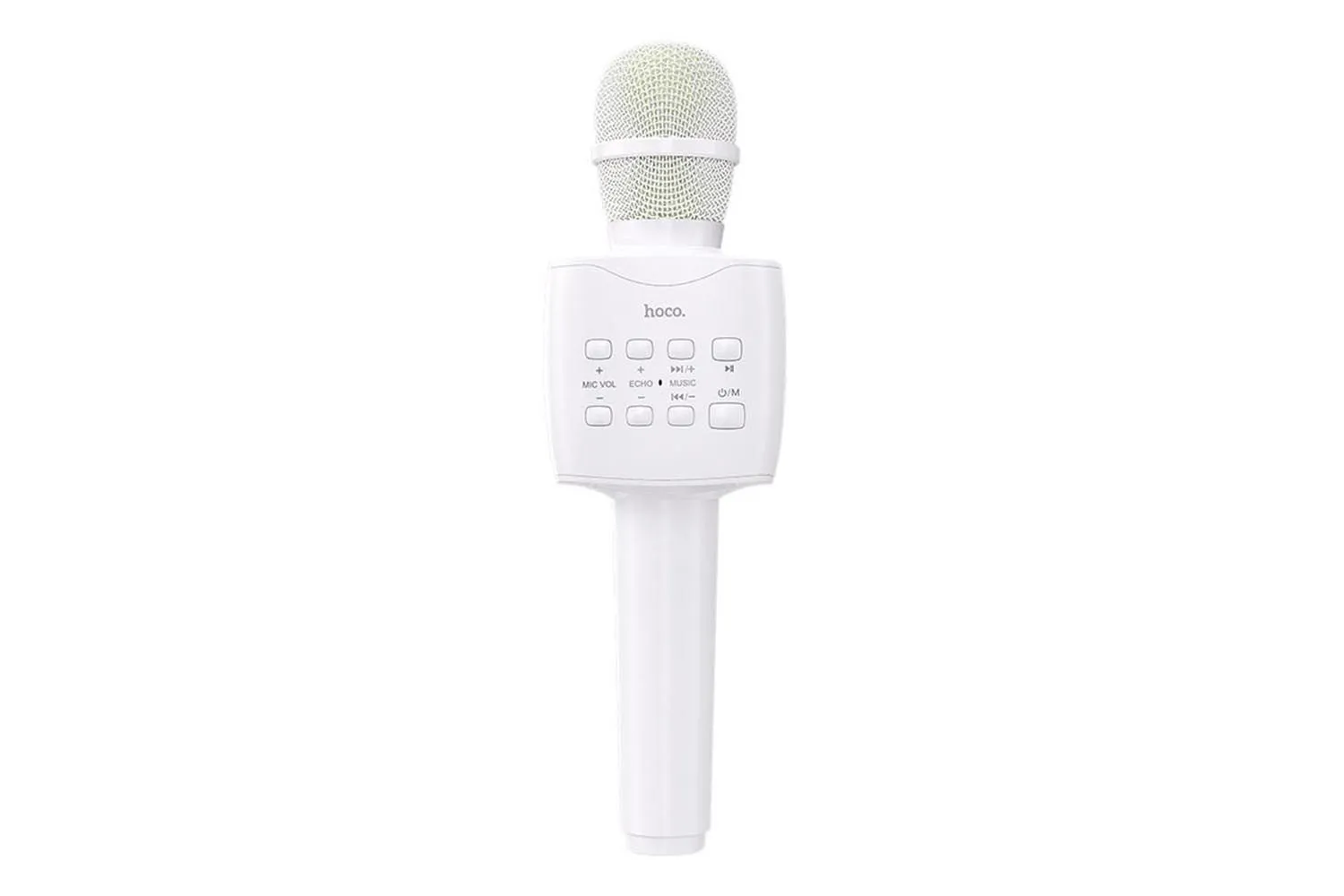 Беспроводной Bluetooth-микрофон HOCO BK5 для караоке (белый)