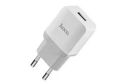 Сетевое зарядное устройство HOCO C22A Little USB, 1A, белый