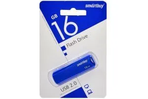 Флеш-накопитель USB  16GB  SmartBuy  Clue  (синий)