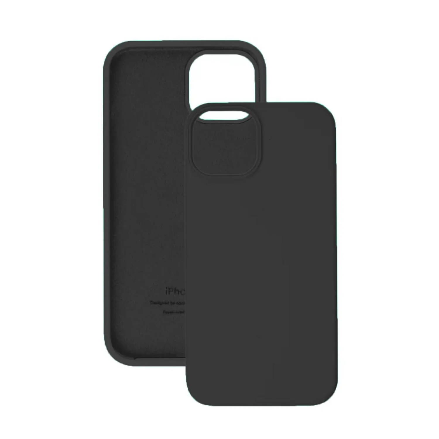 Чехол силиконовый для Apple iPhone 15 Pro Max (черный)