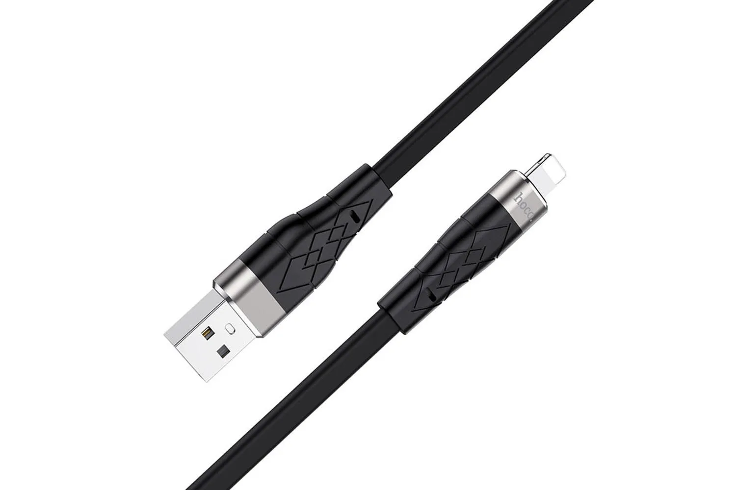 Кабель USB - Lightning HOCO X53 Angel silicone (черный)