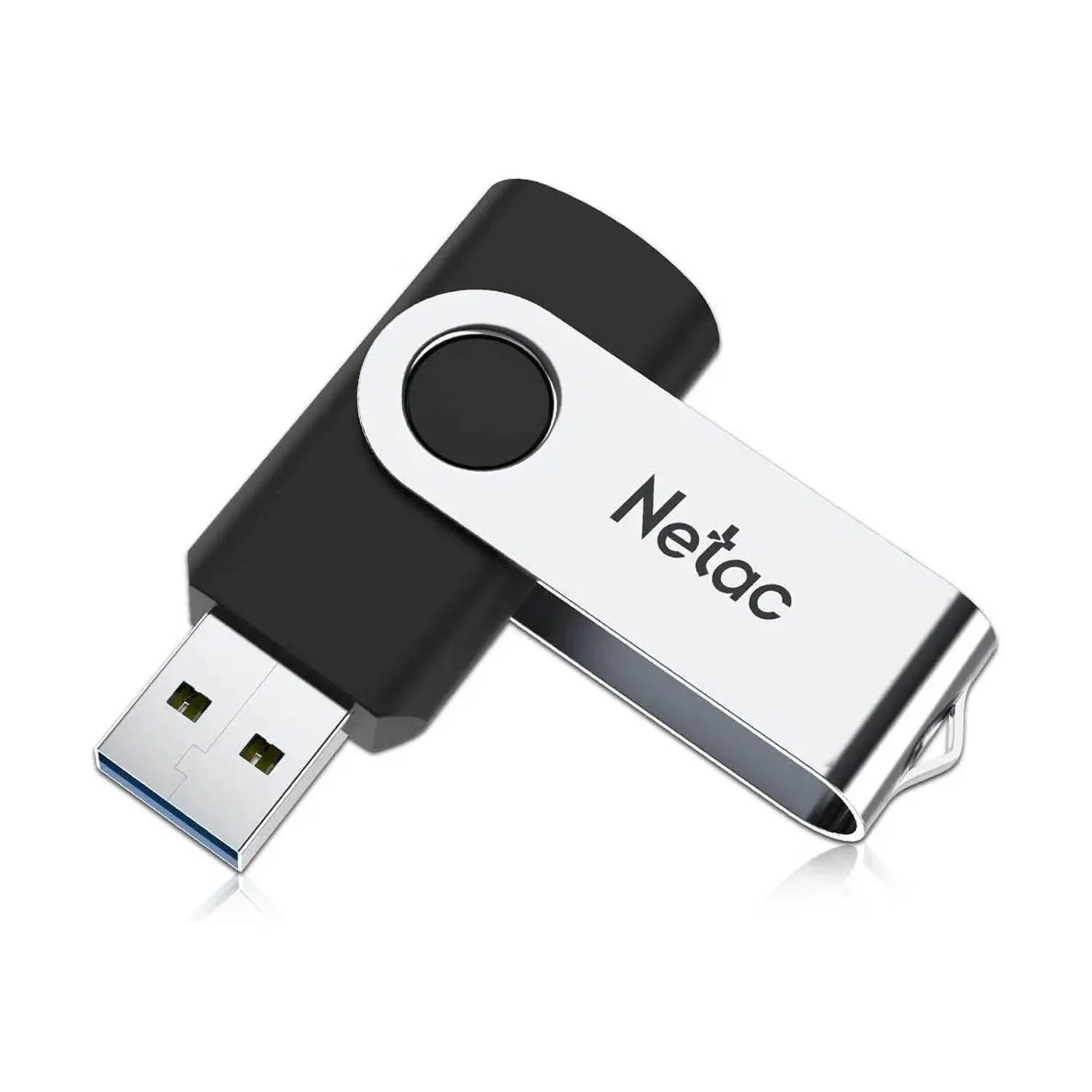 Флеш-накопитель USB 128GB Netac U505 (черный, серебро)