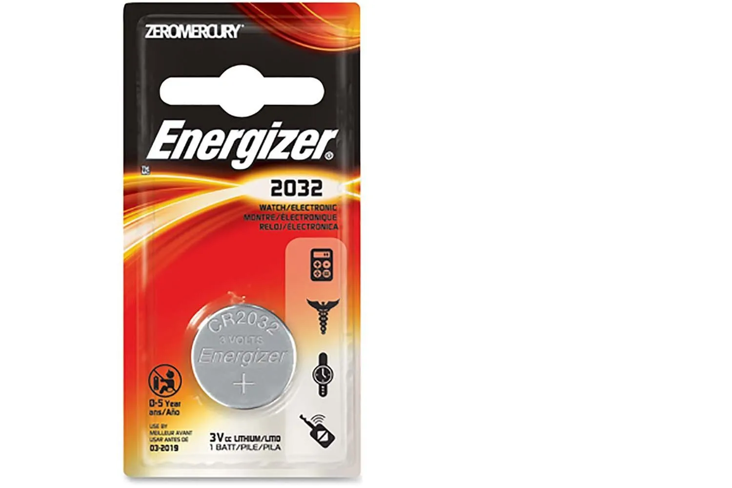 Элемент питания Energizer Lithium CR2032 (цена за один элемент)