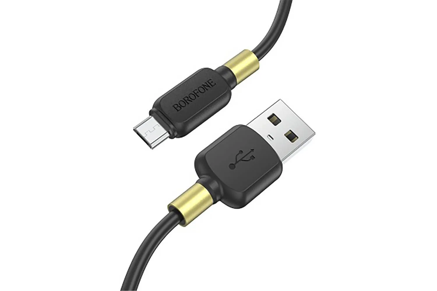 Кабель USB - MicroUSB BOROFONE BX59 Defender 2.4А, 1 м (черный)
