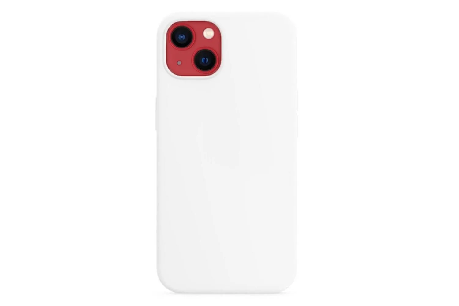 Чехол силиконовый для Apple iPhone 13, iPhone 14 (белый)