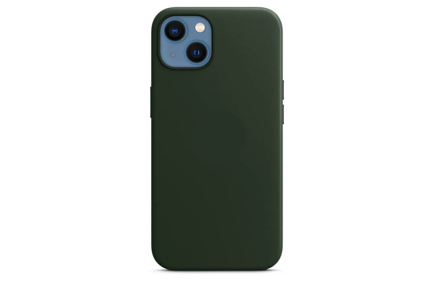 Кожаный чехол для Apple iPhone 13, iPhone 14 с MagSafe (зеленый)