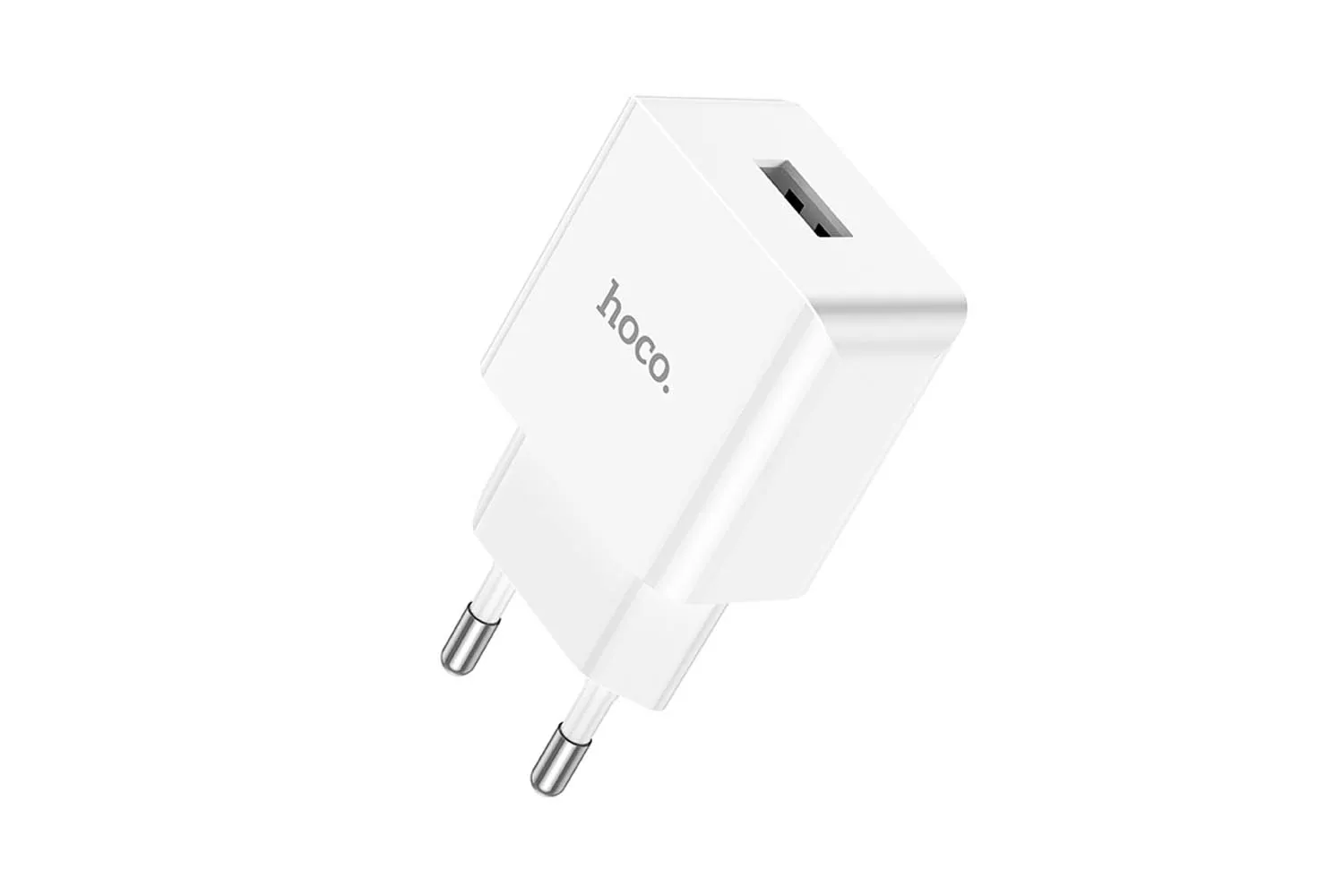 Блок питания сетевой 1 USB HOCO C106A, 2100mA (белый)