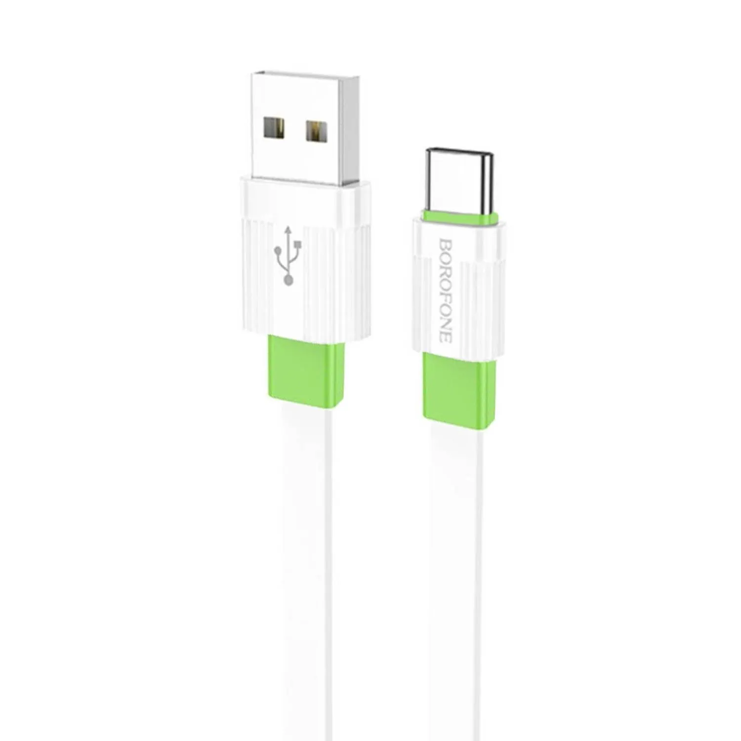 Кабель USB - Type-C BOROFONE BX89 Union 3A, 1 м (белый/зеленый)